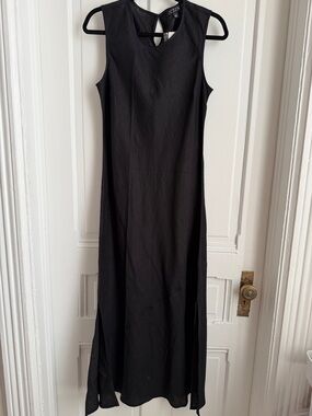 J. Crew Black Carolyn dress in linen